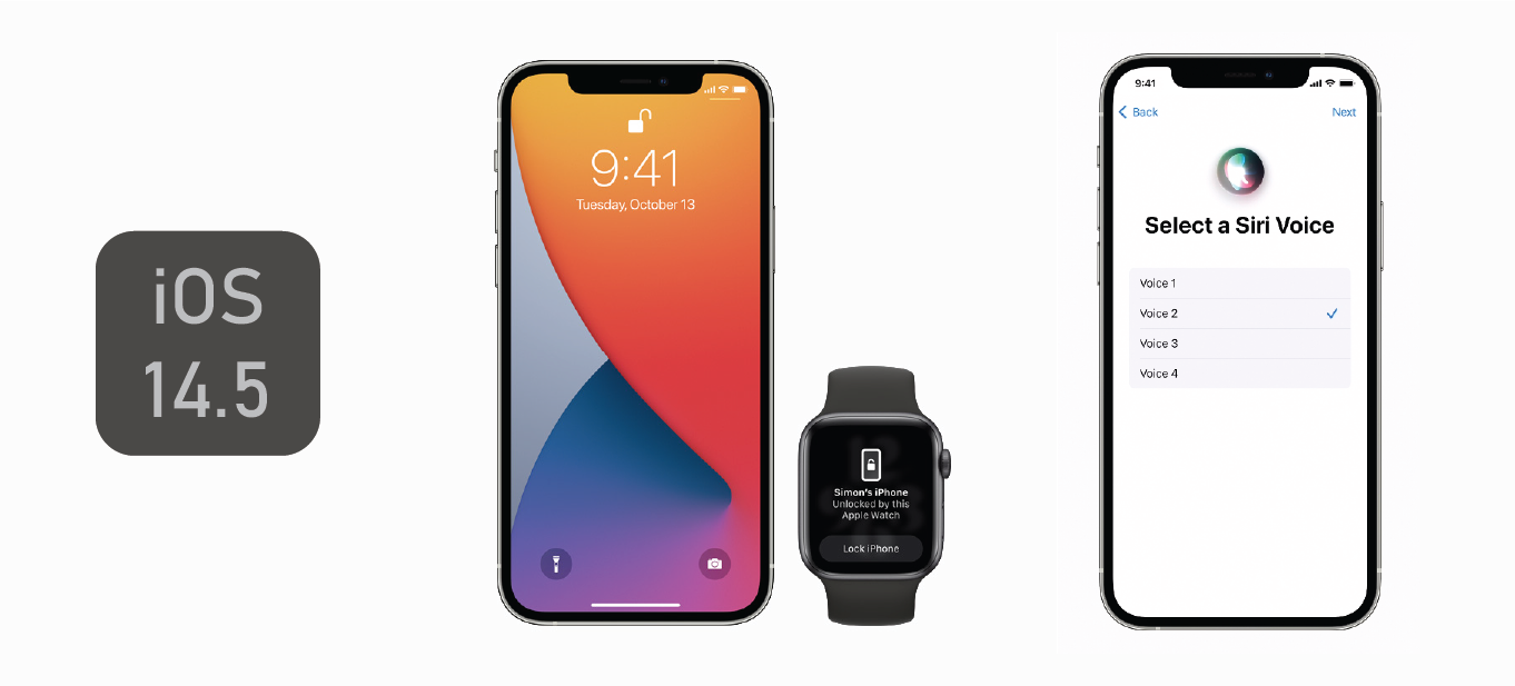 New iOS 14.5 Update Unlock iPhone with Apple Watch and Siri Voice Options