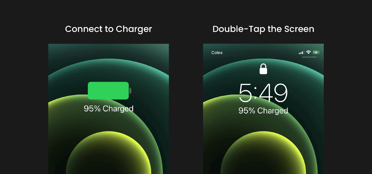 Check battery status while charging