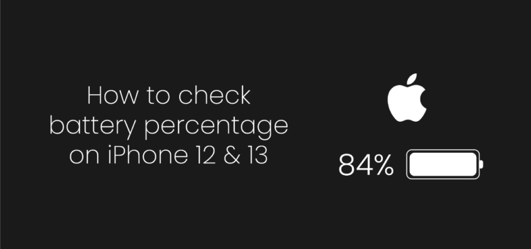 how-to-check-battery-percentage-on-iphone-12-or-13