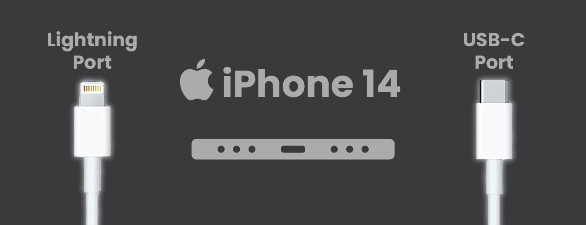 Apple iPhone 14 USB C or Lightning Port MagSafe Wireless Charging